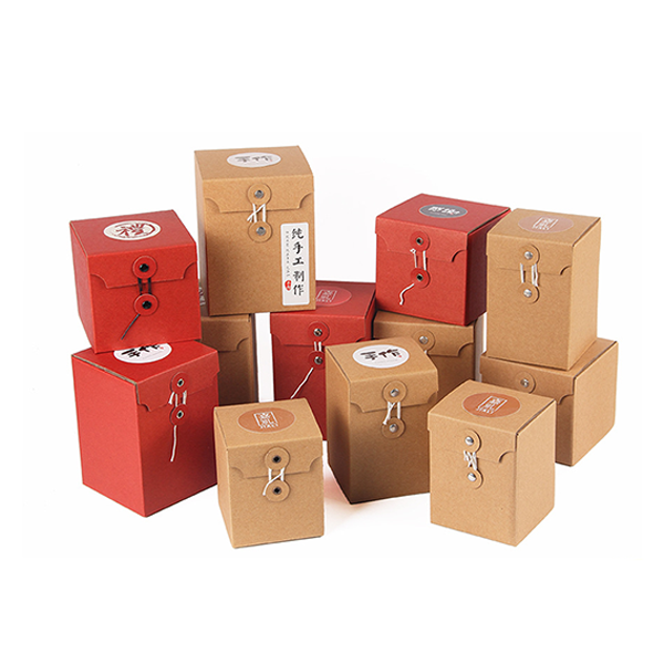 Користувальницька маленька перероблена червонокольорова пакувальна коробка з логотипом