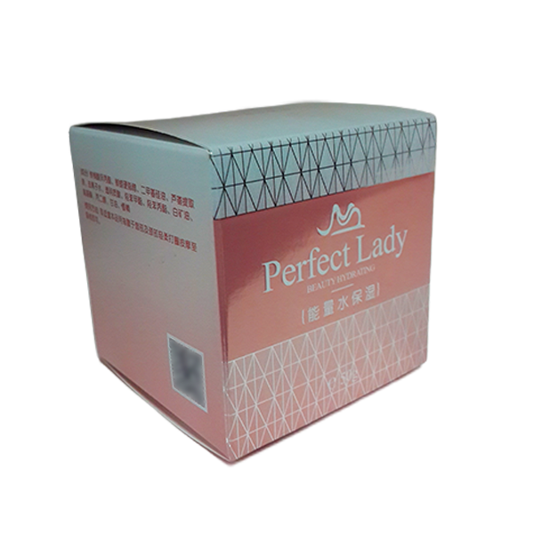 Kundenspezifischer Karton Dolding Skincare Cream White Coated Box Papierverpackungsboxen zum Verpacken
