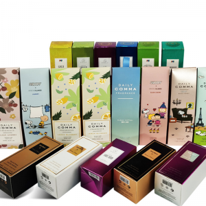 Fornecedor da China Caixas de embalagem de creme facial dobrável com logotipo personalizado de papel marfim para cosméticos