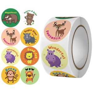 Amazon New Style Mga Bata Maligayang Kaarawan Sticker Magagandang 8 Uri ng Cartoon Party Decor Gift Stickers