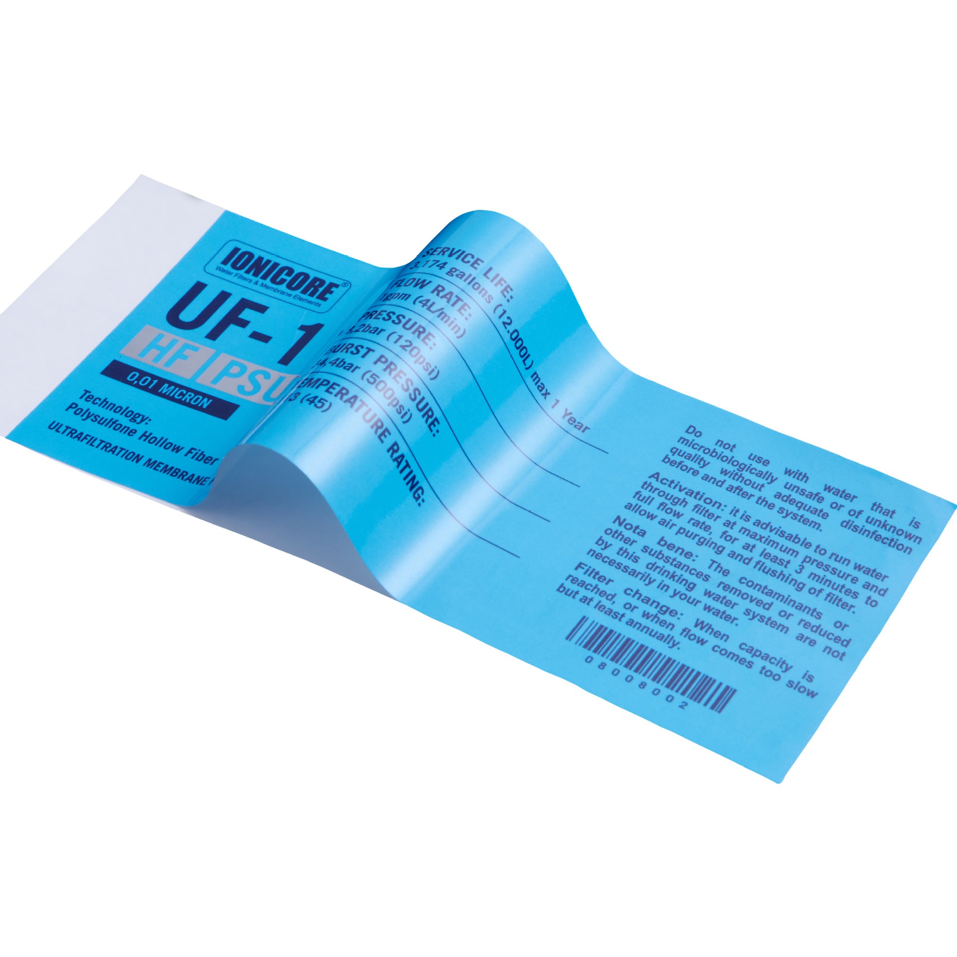 Custom Printed Sticker Waterproof PVC Blue Sticker Label