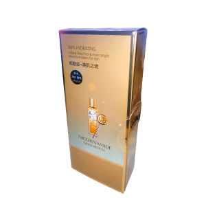 Toptan OEM Altın Karton Kağıt Kitap Şekli Stil Şerit Kapatma Lüks Hediye Paketleme Kağıt Kozmetik Kutusu