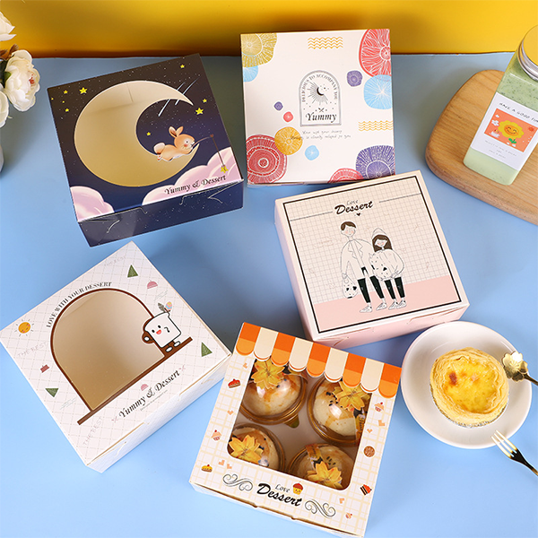 Sina Tutus Custom Rutrum Disposable Transparent Pet Packaging Egg Tart Packaging Gift Box