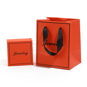 Intengiso eshushu Custom Logo Printed Luxury Recycled Packaging Jewelry kraft Paper Bag