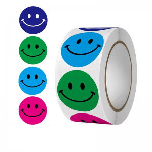 Custom Cute Party Sticker Salamat sa mga Sticker Round 500pcs Labels Bawat Roll para sa Gift Packaging