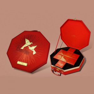 factory low price Custom Stickers Near Me - Custom Logo Printed Designer Box Red Cardboard Luxury Packaging Mooncake Gift Paper Boxes – Spring Package