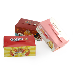 Оптовая цена Китай Крафт-бумага Коробка для упаковки пищевых продуктов Одноразовая бумажная коробка Салат Фаст-фуд Жареная курица