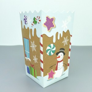ຈີນໂຮງງານຜະລິດ Custom Print Disposable Paper Popcorn Bucket Food Fried Chicken Paper Bucket Box