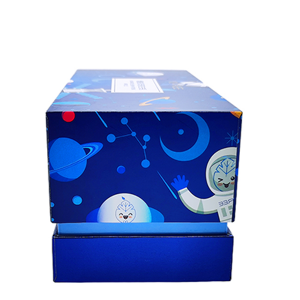 Räätälöity tuotepakkaus Pieni sininen paperilaatikko Pakkaus valkoinen pahvikosmetiikkalaatikko