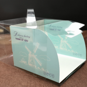 China OEM Wholesale Custom Printed Iba't ibang Sukat ng Disposable Cake Food Packaging Gift Box na may Clear Window