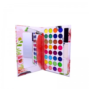 Prisliste for China Square Five Color Eyeshadow Tray Plastic Eyeshadow Compact Palette