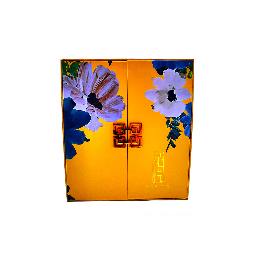 China Factory Food Grade Hochwertige individuell bedruckte quadratische Form Luxus Geschenkpapierbox für Mooncake