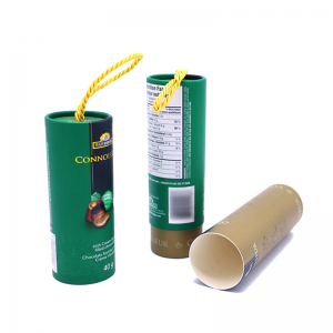 Tubo de papel kraft personalizable de alto rendemento en China/caixa redonda de cartón para embalaxe de agasallo