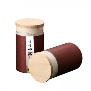 Hot New Products Kina High Grade Paper Tube Box Kraft Paper Can Rund Tea Tin Engros