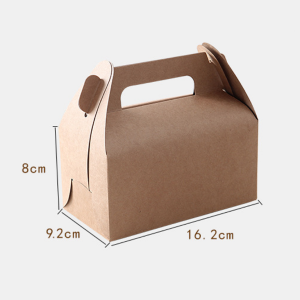 2022 Kina Wholesale Disposable Bread Paper Boxes Portable Cake Biscuit Gift Packaging Box