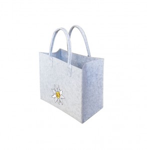 High quality felt bags with handle fashionable shipping tote bags large capacity storage bags