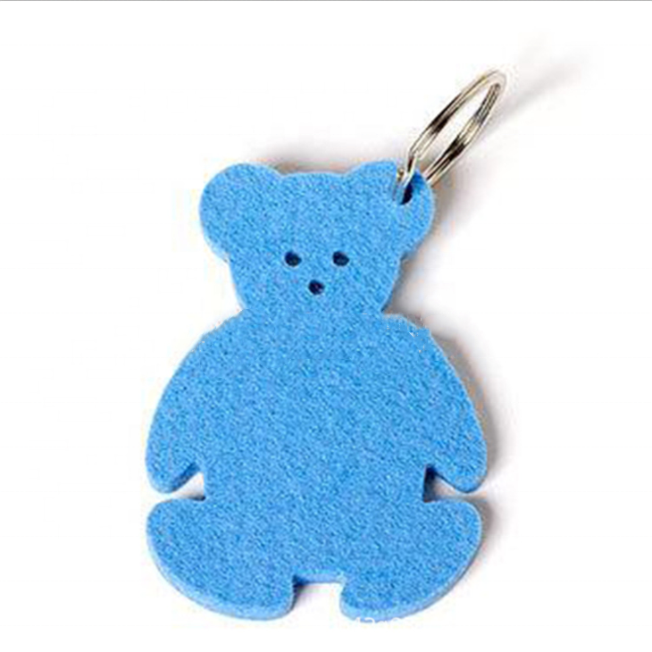 Customized  Design Wool Felt Keyring Cute Felt Keychain for Promotional Gift Featured Image