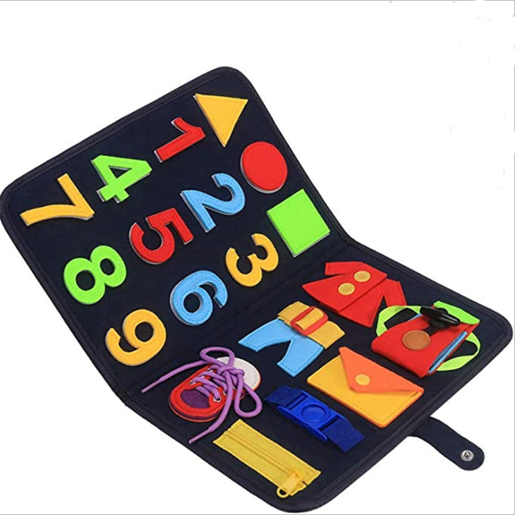 felt montessori toddler activity toys baby busy board toy educational bag for toddlers