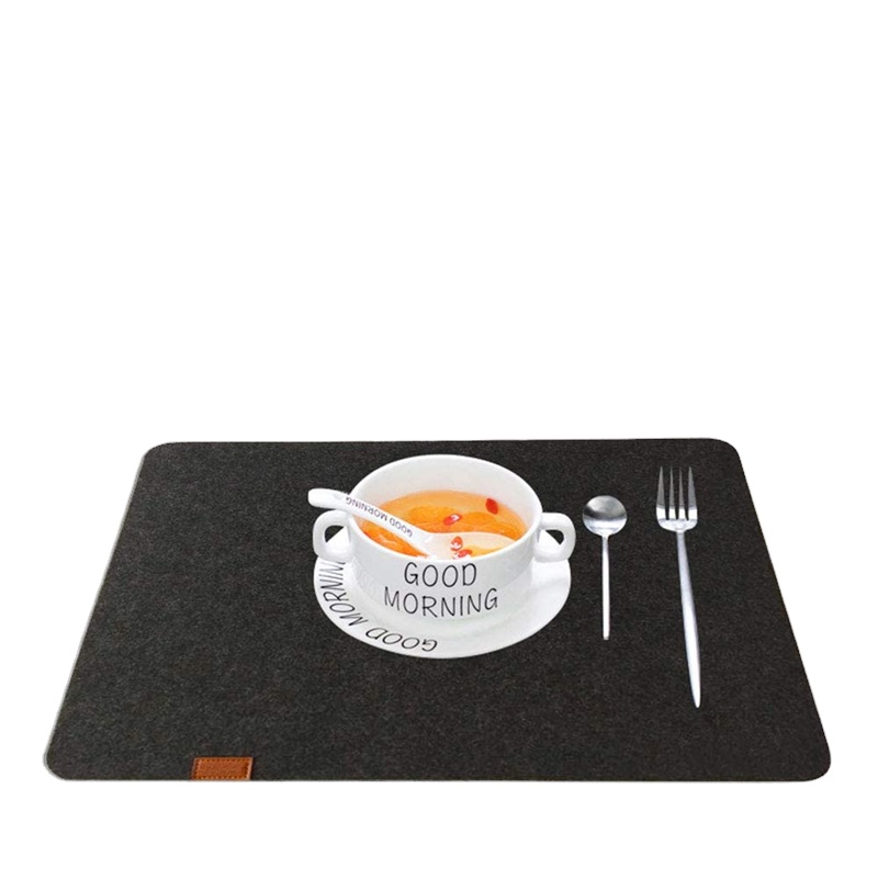 Washable Felt Placemats Table Mats for Dining Table Absorbent Non-Slip Placemats