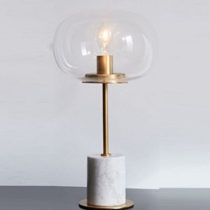 White marble glass table lamp  TD561