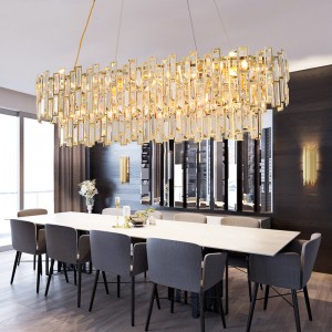 Chandelier  PC061 Architectural simple riser modern glass LED chandelier chandelier lamps