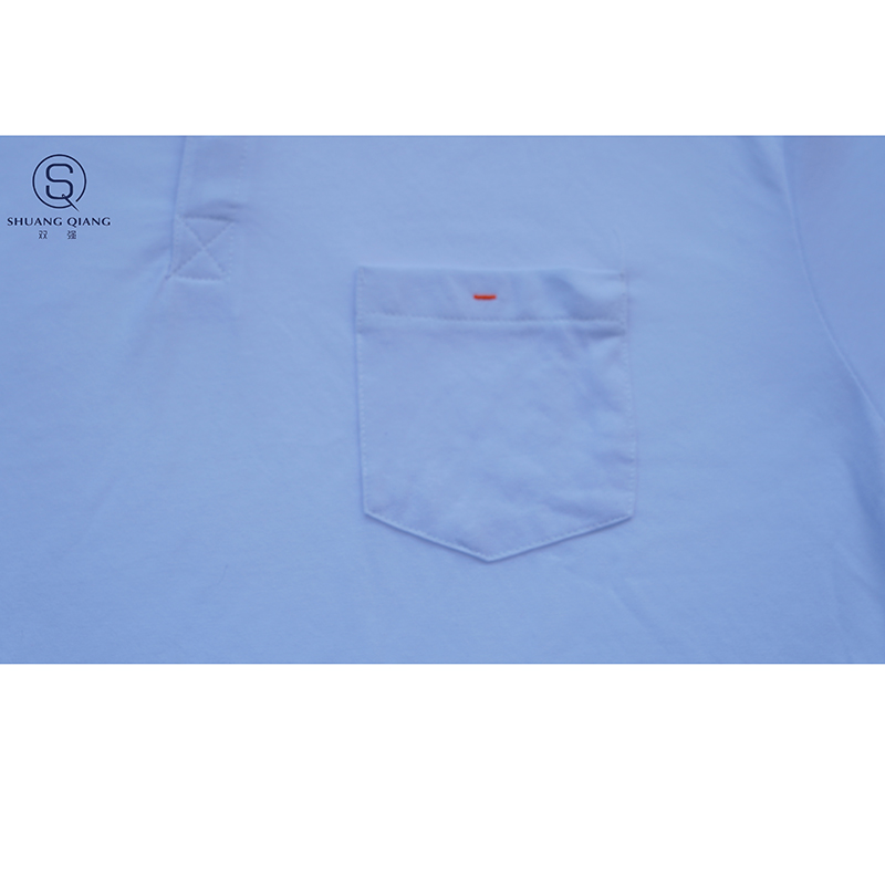 Рубашка поло из высококачественного джерси с короткими рукавами, изготовленными на заказ, из 65% полиэстера / 35% хлопка, спортивный воротник, карман для сиденья, смешанные цвета.