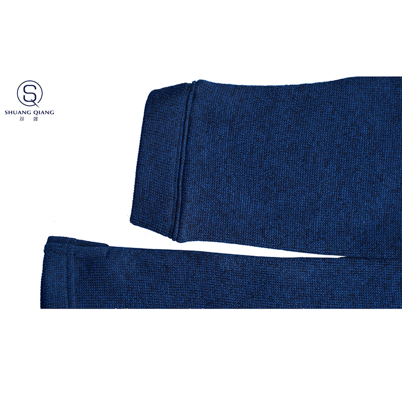Prispôsobená pánska ležérna bunda na mieru baseballová bunda s dlhým rukávom udrží v teple stojatý golier CVC 60% bavlna/40% polyester fleecový sveter