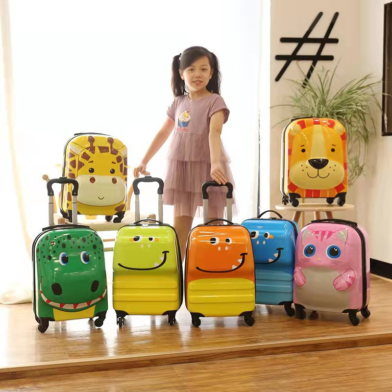 2020 Good Quality Travel Fitness Crossbody Bag - Children cartoon Trolley Case cute travel boarding case gift suitcase – Sansan