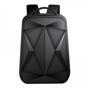 Hard shell laptop backpack with USB charging port Business travel game bag
