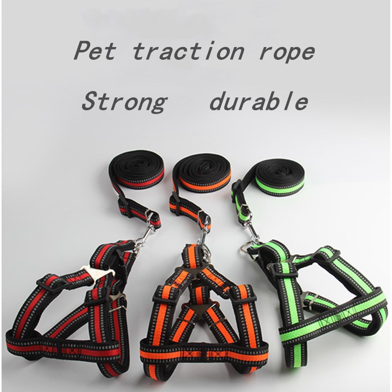 Bottom price Pet Products - New pet leash, reflective chest strap for dogs, small and medium-sized dog leashes – Sansan