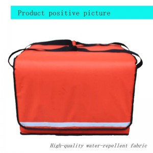 Large insulated food delivery bag, pizza insulated bag, red grocery bag for hot and cold food