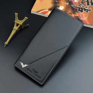Long thin design men’s wallet multi-card fashion student wallet large-capacity multi-function adult wallet