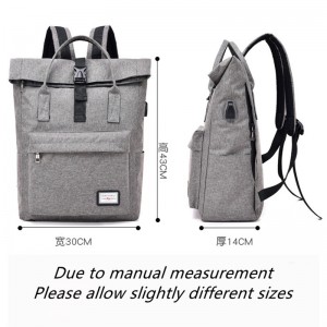 Multifunctional usb travel backpack portable shoulder computer bag