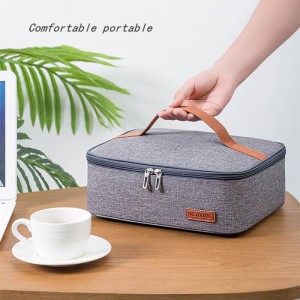 Meal bag, refrigerated bag, food insulation bag, lunch box, work office portable Oxford cloth multi-function insulation bag (gray)