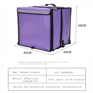 Food Insulation Backpack Takeaway Bag Insulation Fresh Takeaway Box Waterproof Food Layered Insulation Cooler