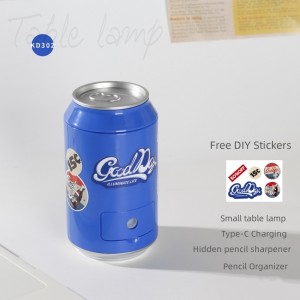 Creative Soda Can LED Rechargeable Table Lamp