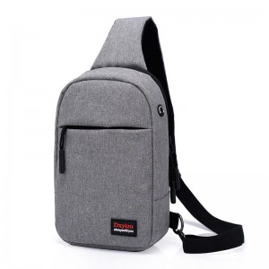 China wholesale Oxford Cloth Crossbody Bag - New portable earphone hole anti-theft shoulder bag casual wild outdoor diagonal bag – Sansan
