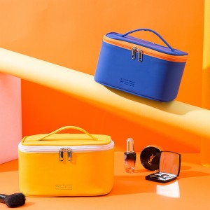 OEM Customized Linen Cosmetic Bag - Large capacity portable makeup box storage box – Sansan