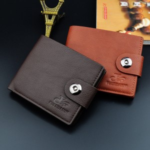 Chinese wholesale Pu Short Wallet - Magnetic short wallet men’s short horizontal casual wallet – Sansan