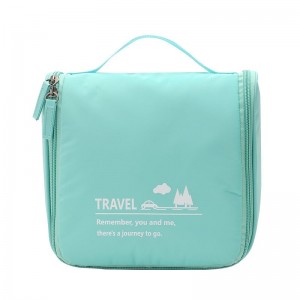 Chinese Professional Excursion Handbag - Outdoor travel cosmetic bag Japanese waterproof hanging hook storage bag folding portable toiletry bag – Sansan