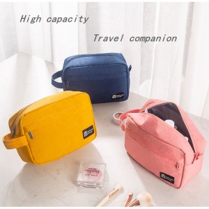 Factory direct portable portable cosmetic storage bag Washed nylon large capacity multifunctional toiletry bag