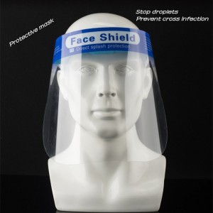 Protective mask transparent PET high temperature resistant and anti-droplet transparent mask Anti-fog mask Full face protective mask