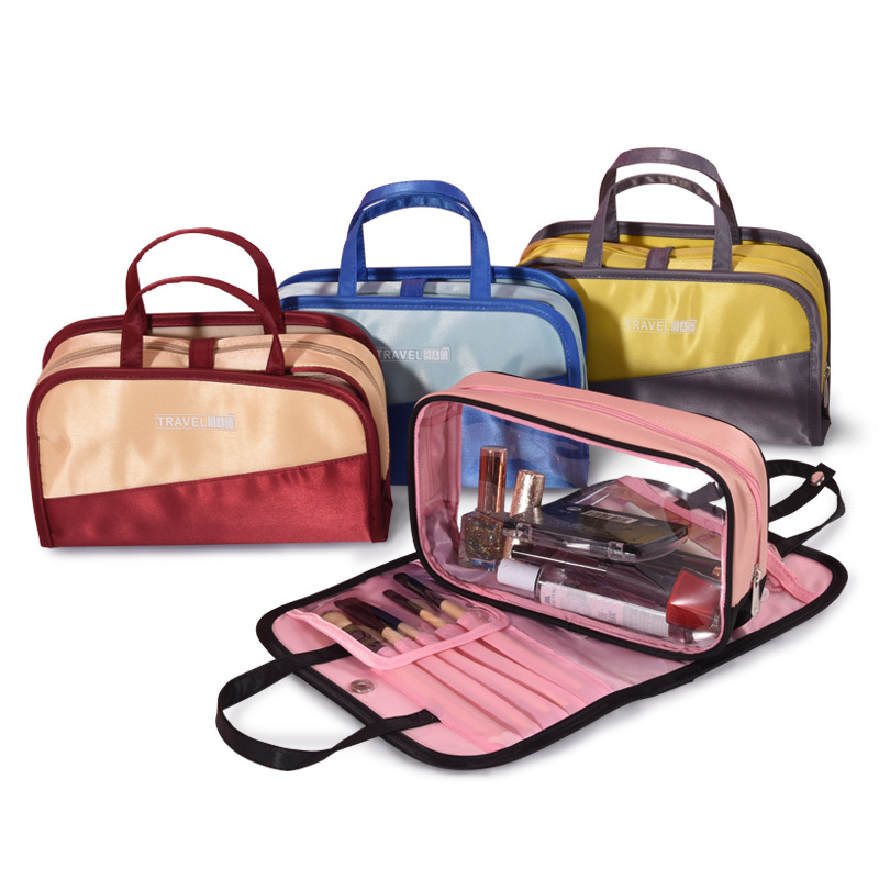 Manufacturer for Four-Wheel Suitcase - Colorblock cosmetic storage bag – Sansan