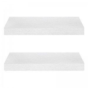 White floating shelves 24-inch set of 2