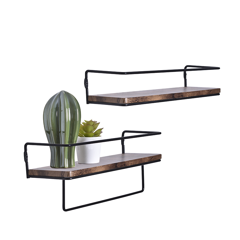 Wall shelves with towel bar Featured Image