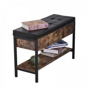 Floating Shelf Bracket Suppliers –  Storage bench with shoe rack – SS Wooden