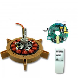 MCCF70吊扇无刷直流电机控制器PCBA驱动板，带遥控器，适用于家用风扇的无刷直流电机
