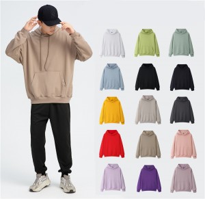 Mataas na Kalidad ng OEM Plain Heavyweight Fleece Cotton Custom na Logo Printed Unisex Plus Size Men's Hoodies Sweatshirt