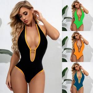 Veleprodaja novi modni crni kupaći kostim seksi brazilski bikini jedan komad za žene
