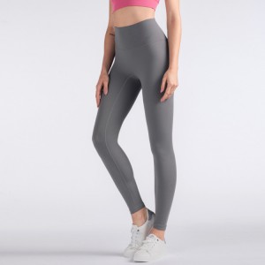 Pants Yoga ສໍາລັບແມ່ຍິງທີ່ມີຖົງ, ການບີບອັດ Workout leggings Tummy ການຄວບຄຸມ